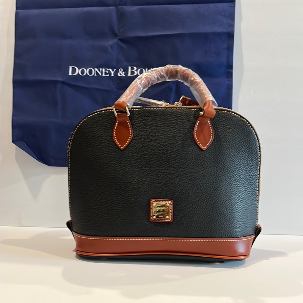 NWT-Dooney & Bourke Black and Brown Satchel